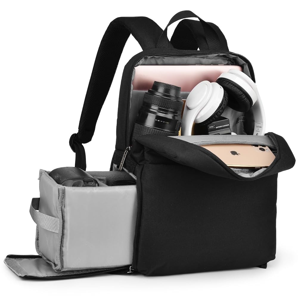 Amazon.co.jp: CADeN カメラバックパックバッグ 14インチの
